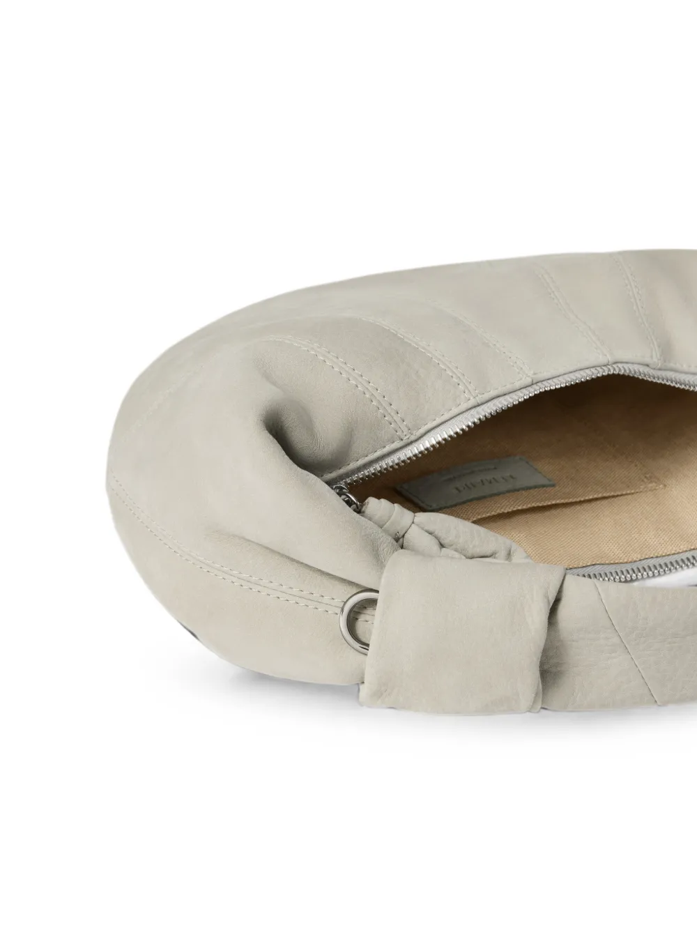 LEMAIRE Fortune Croissant mini-tas van alpaca nubuck Beige