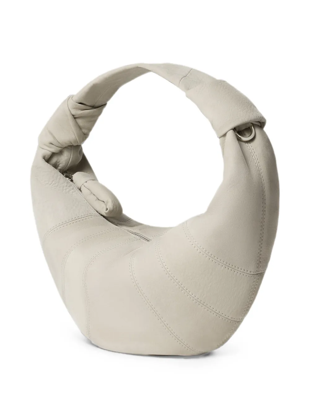LEMAIRE Fortune Croissant mini-tas van alpaca nubuck Beige