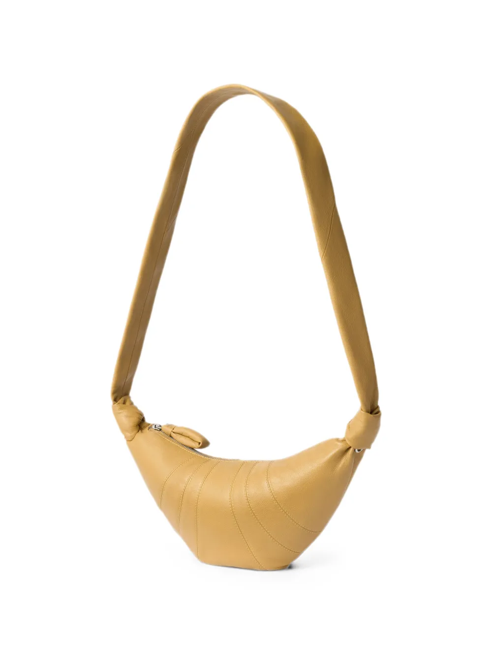 LEMAIRE Kleine Croissant leren tas Beige