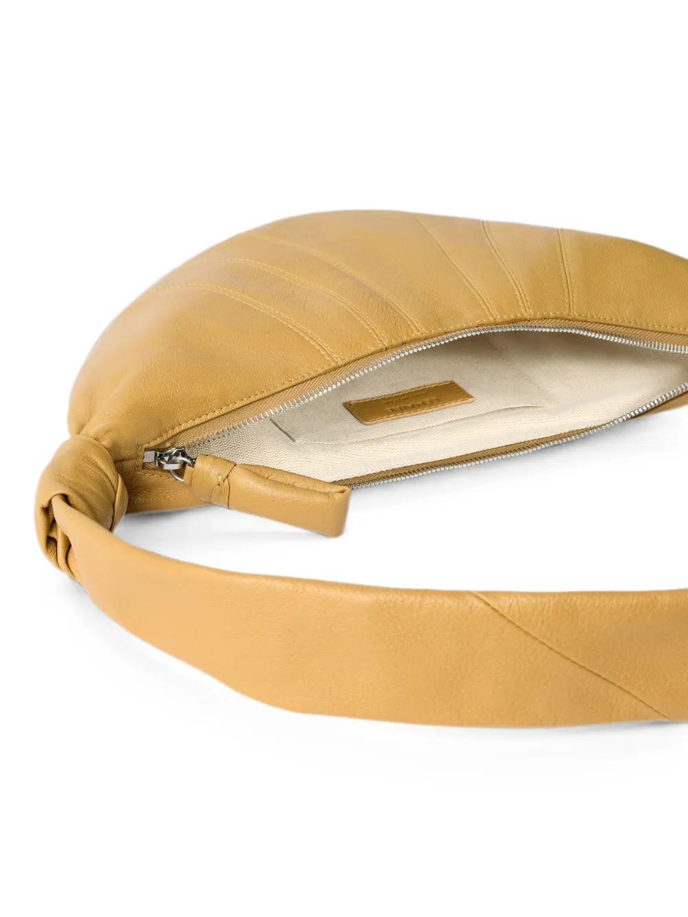 LEMAIRE Kleine Croissant leren tas Beige