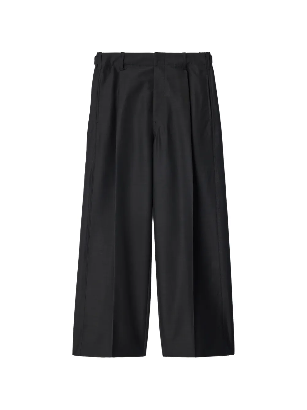 LEMAIRE pantalon de costume à pli unique en laine et mohair - Noir LEMAIRE pantalon de costume à pli unique en laine et mohair - Noir