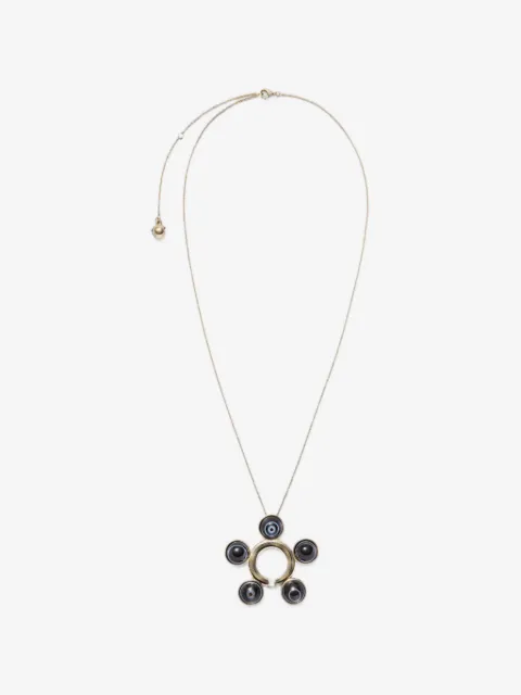 LEMAIRE garment ornament and necklace in brass