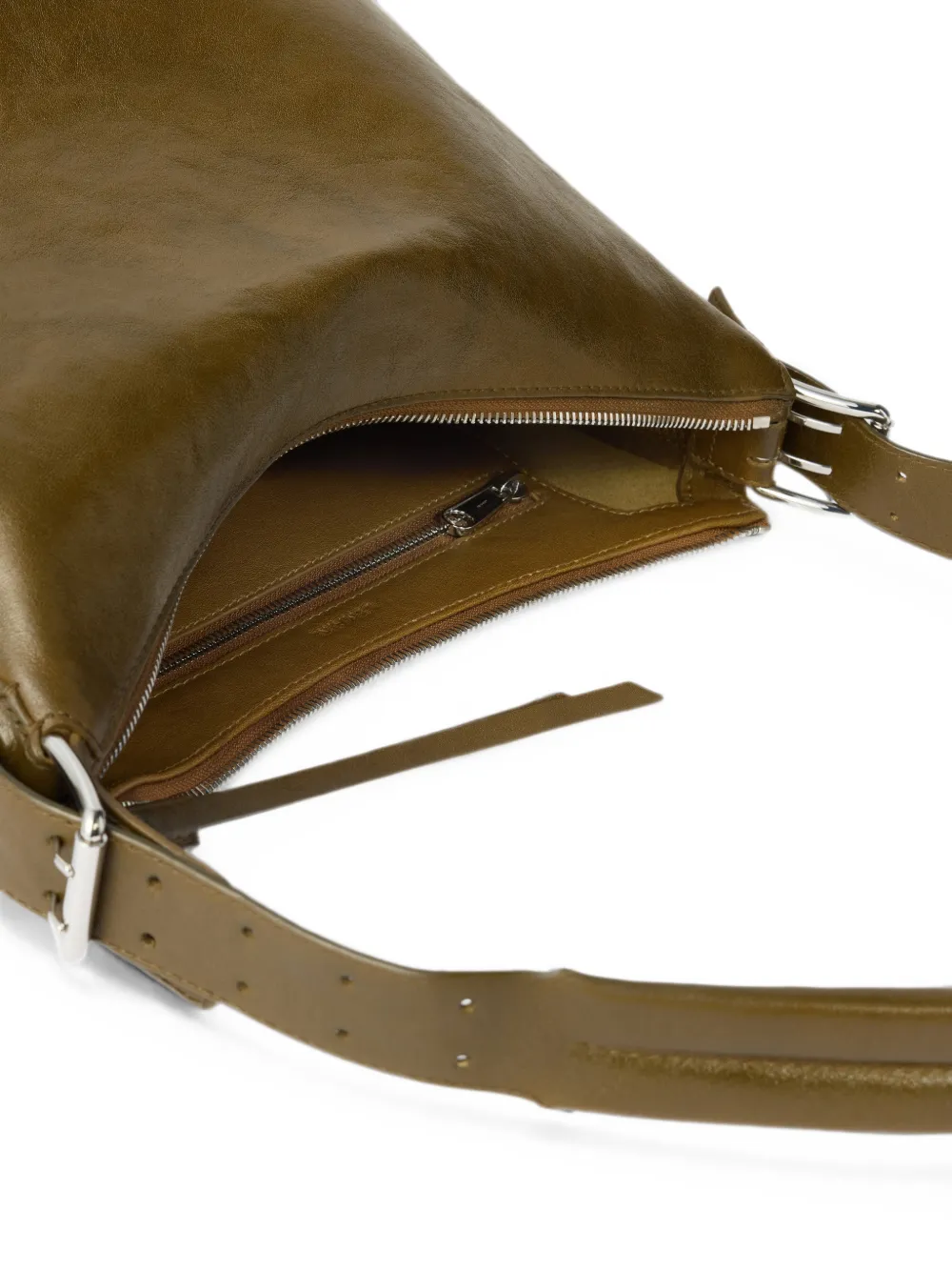 LEMAIRE Kleine leren tas met ceintuur Groen