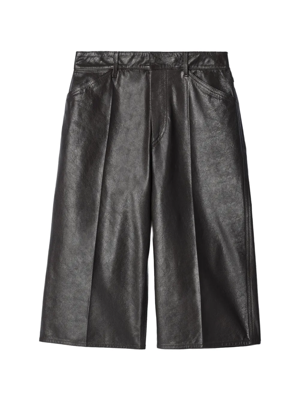LEMAIRE Leren shorts Bruin