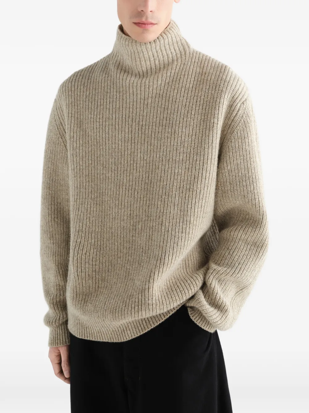 LEMAIRE Trui met hoge hals Beige