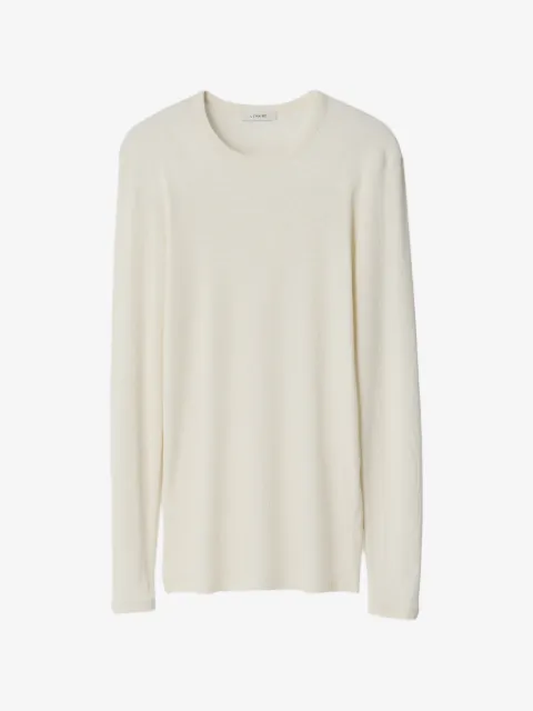 LEMAIRE long-sleeve top in ribbed jersey