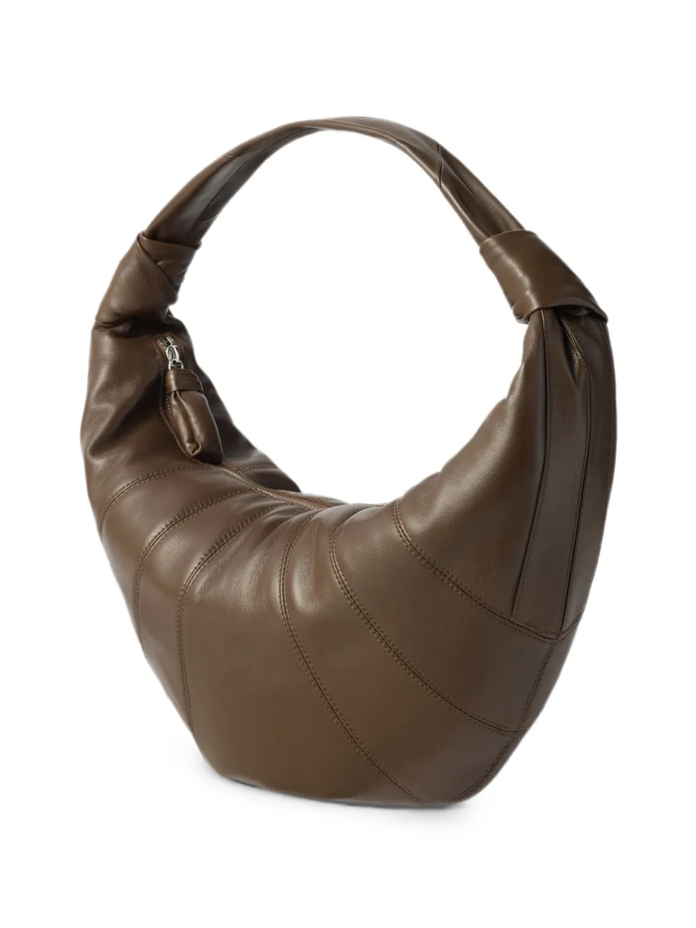 LEMAIRE Fortune Croissant bag in leather - Braun