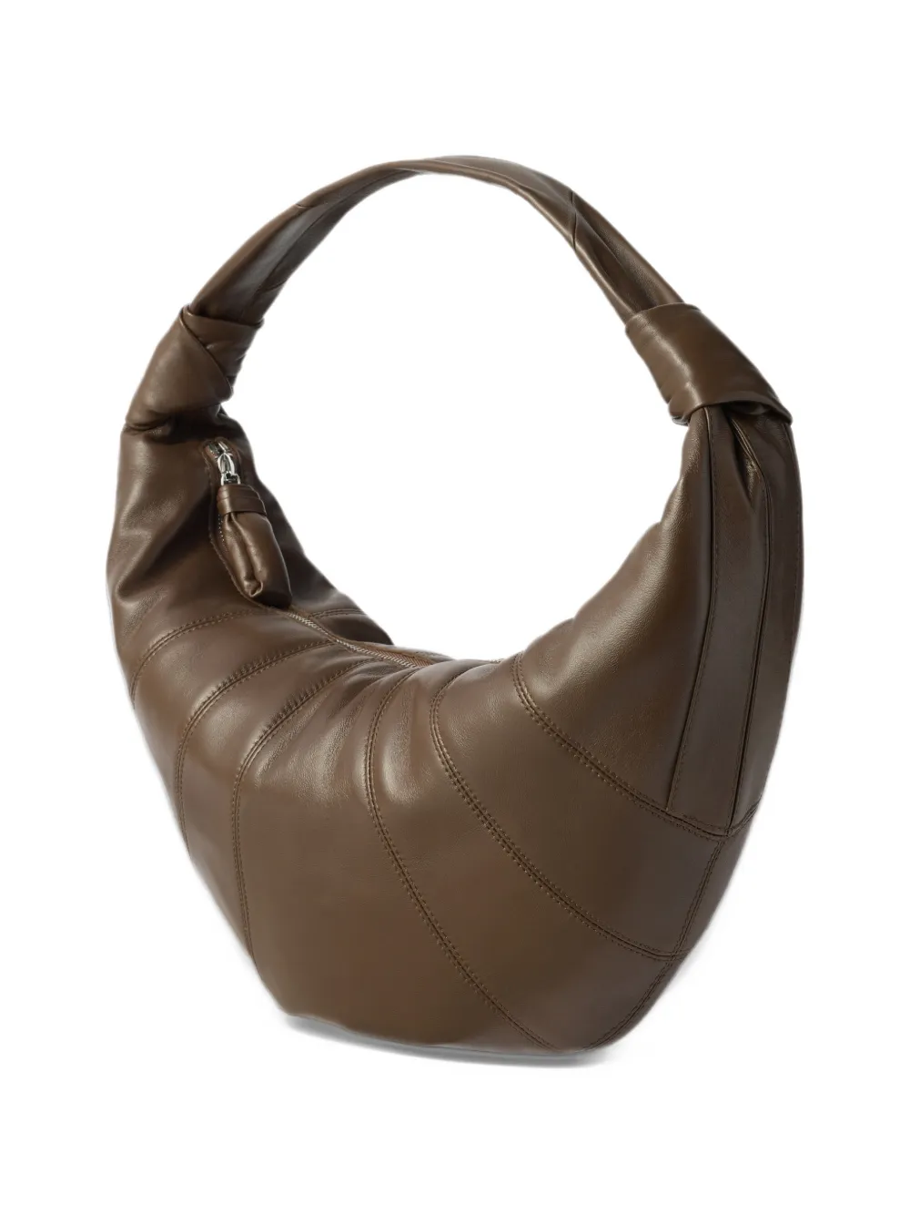 LEMAIRE Fortune Croissant leren tas Bruin