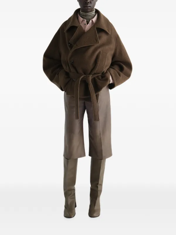 LEMAIRE ラップコート | ブラウン | FARFETCH JP