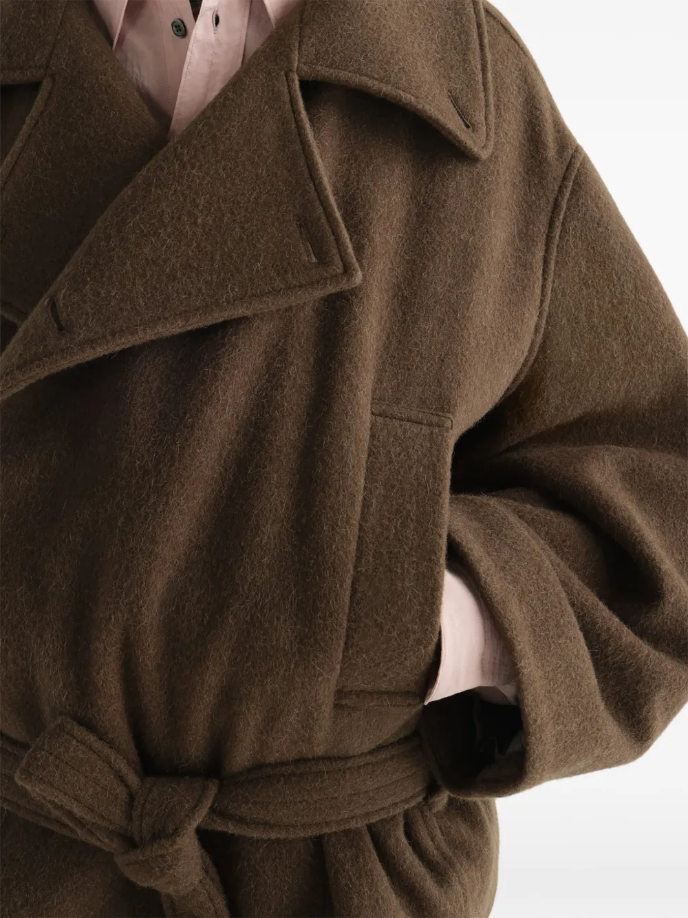 LEMAIRE ラップコート | ブラウン | FARFETCH JP