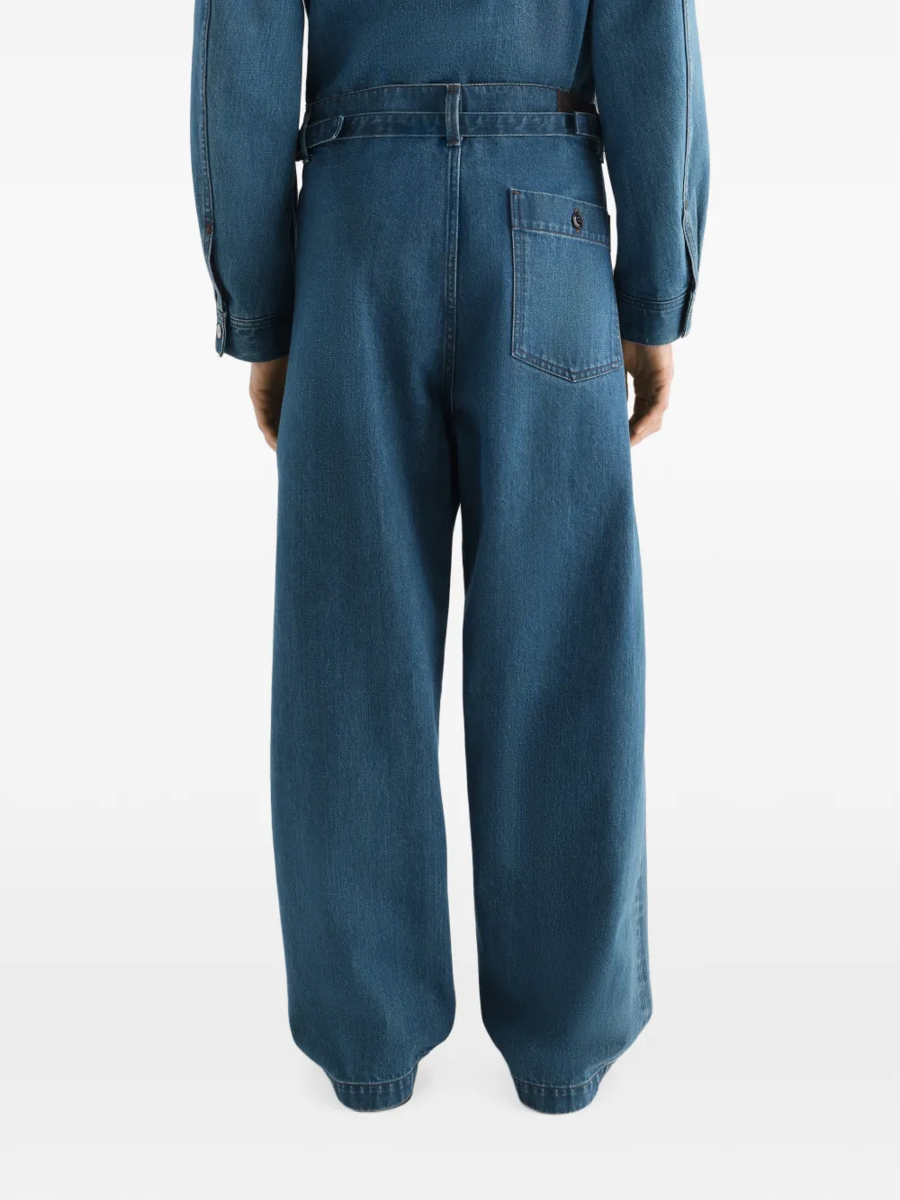 LEMAIRE Oversized denim broek Blauw