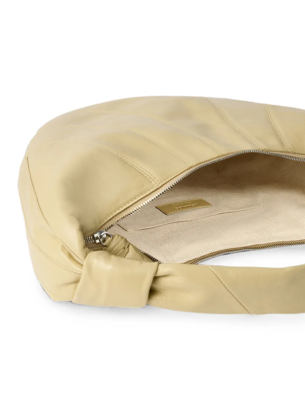 LEMAIRE Fortune Croissant Bag in Leather in Neutrals, view 3