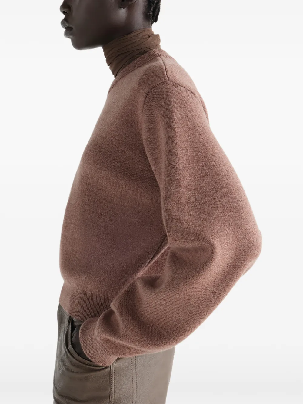 LEMAIRE Trui van vilten merinowol Roze