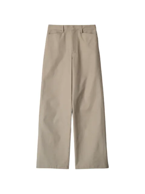 LEMAIRE straight pants in heavy cotton twill