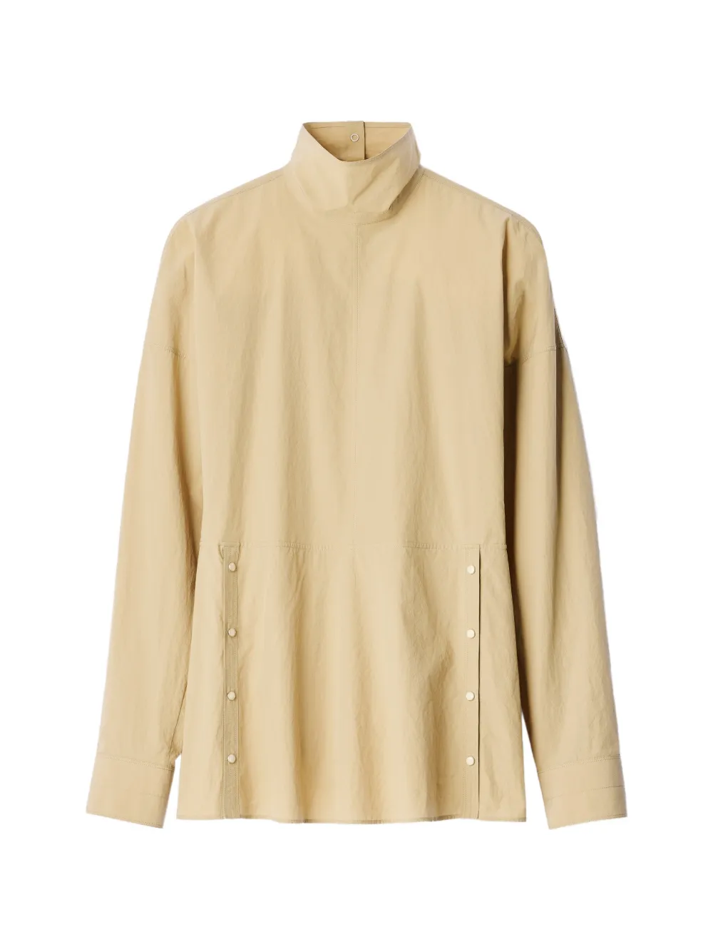 LEMAIRE press-stud bib top in cotton crepe - Neutrals
