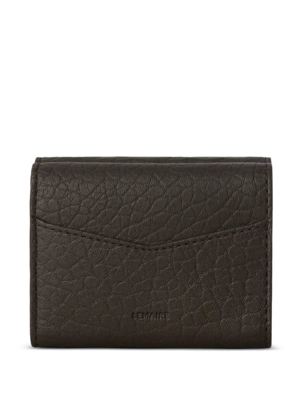 LEMAIRE Gear portemonnee van lamsleer Bruin