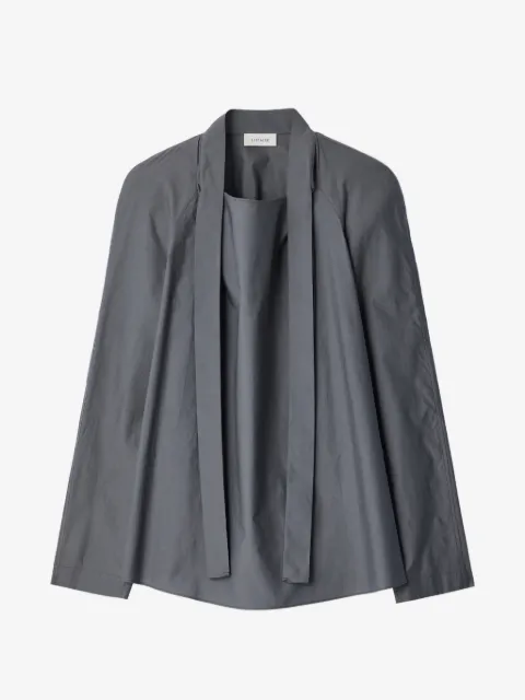 LEMAIRE blusa Ascot de seda y algodón con efecto lavado