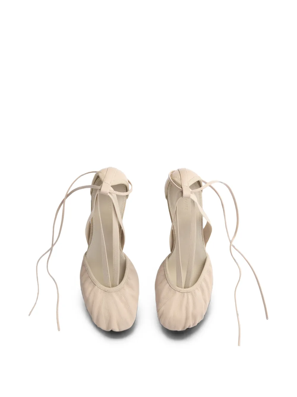 LEMAIRE 80mm pedille heeled ballerinas in goat leather Beige