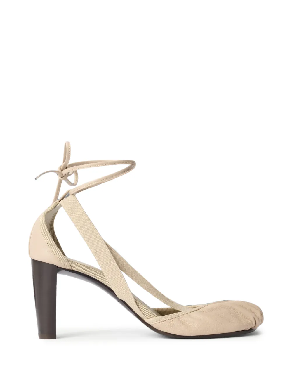 LEMAIRE 80mm pedille heeled ballerinas in goat leather Beige
