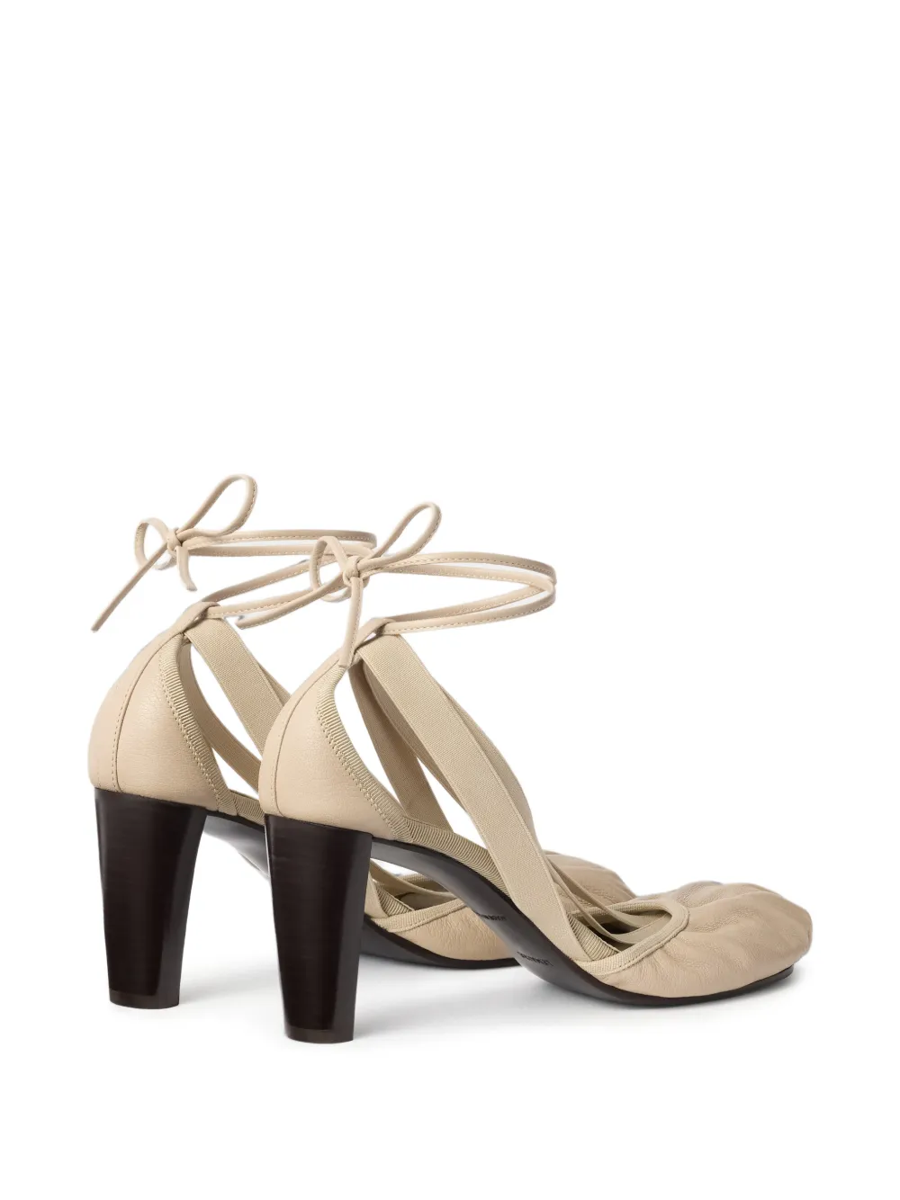 LEMAIRE 80mm pedille heeled ballerinas in goat leather Beige