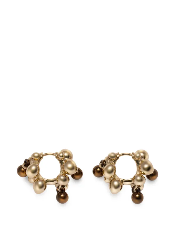 Lemaire Seeds Hoop Earrings in Brass in Gold