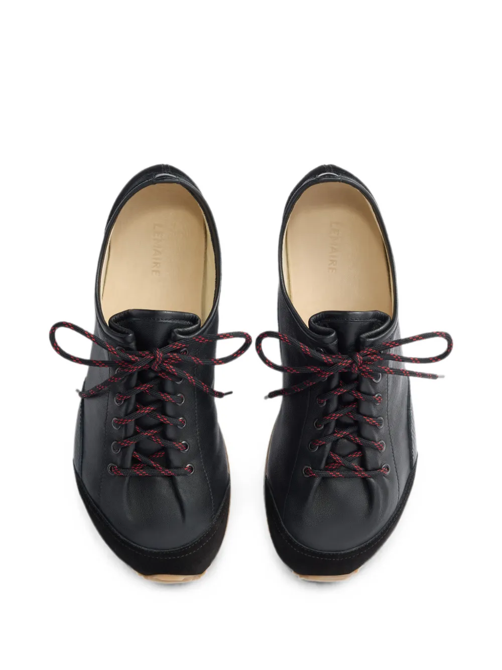LEMAIRE Gummy Grips sneakers in mixed leathers Zwart