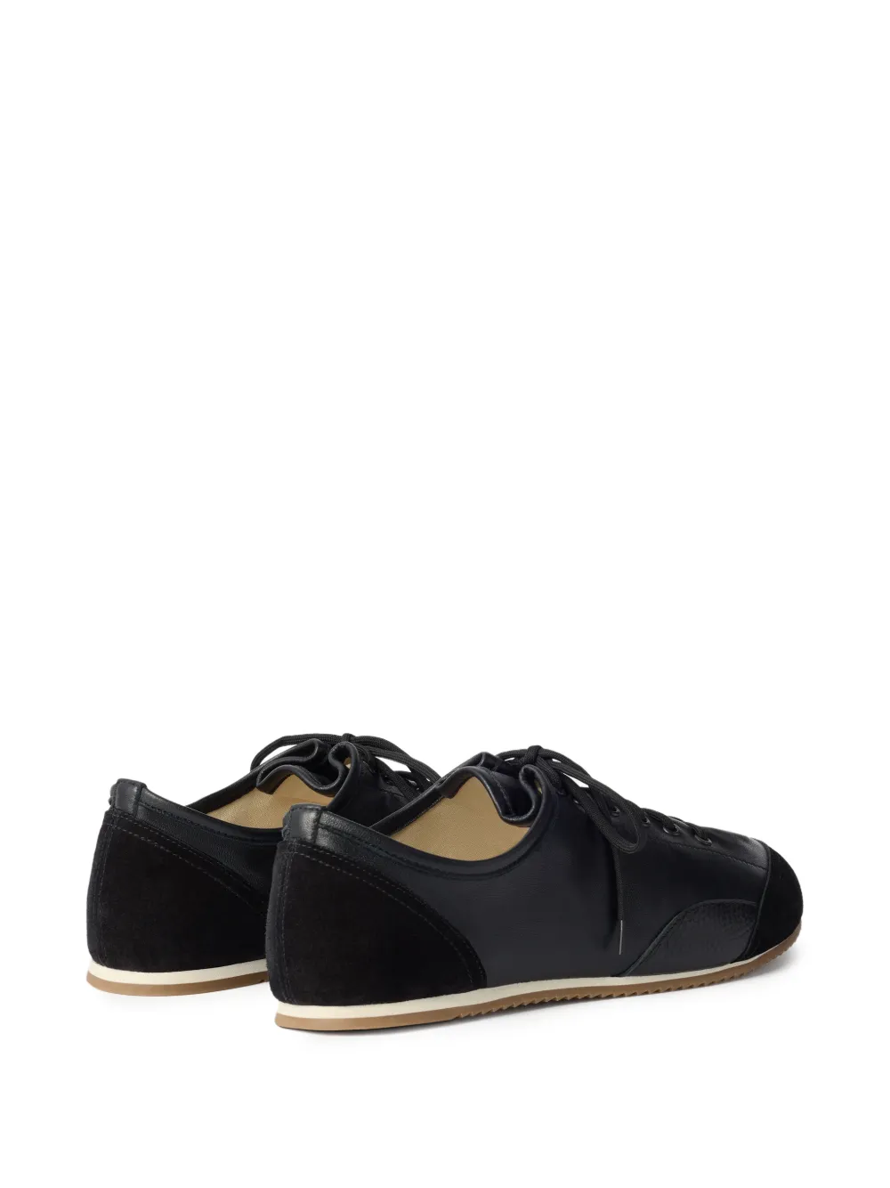 LEMAIRE Gummy Grips sneakers in mixed leathers Zwart