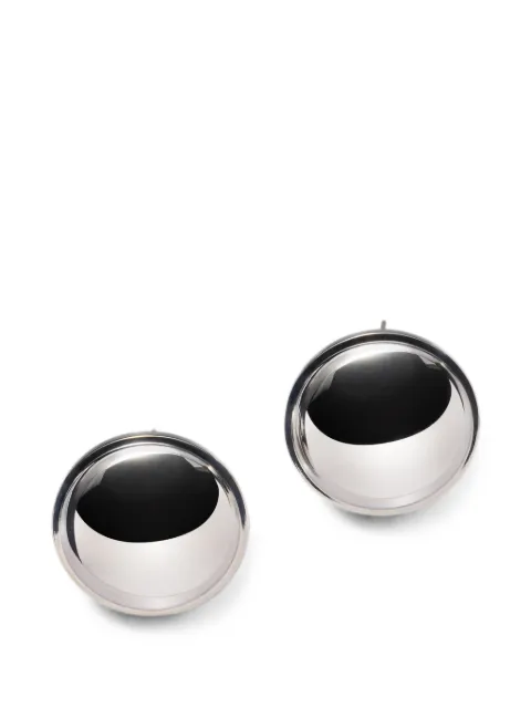 LEMAIRE Witch Mirror earrings in brass