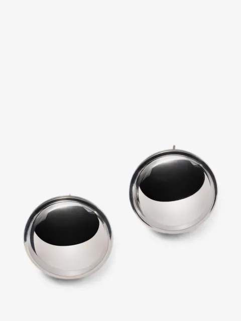 LEMAIRE Witch Mirror earrings in brass