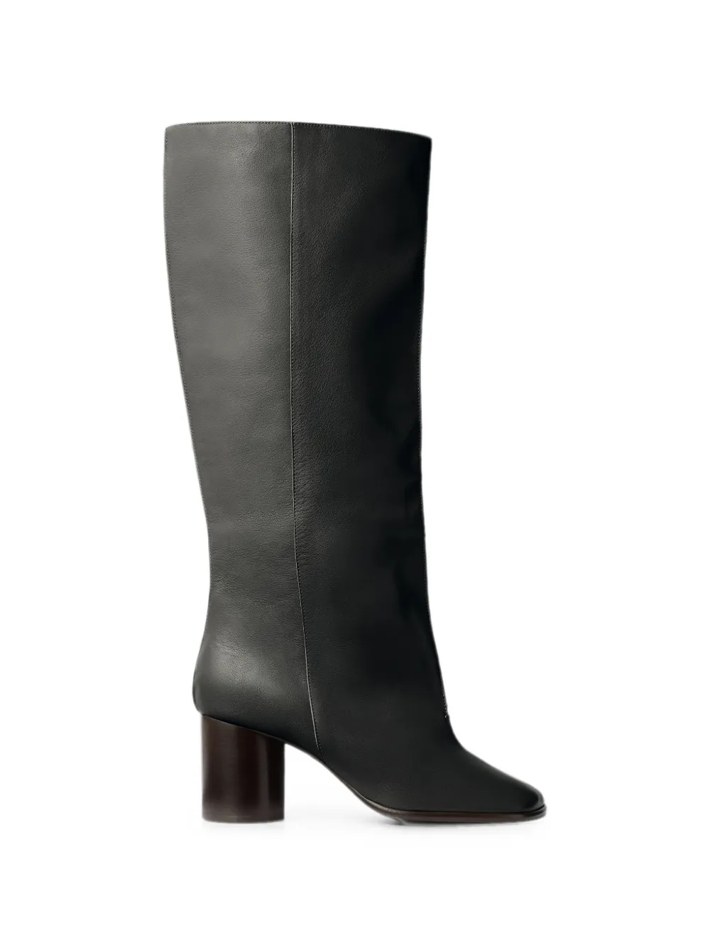 LEMAIRE Crease Sleeve boots in soft glossy leather Zwart