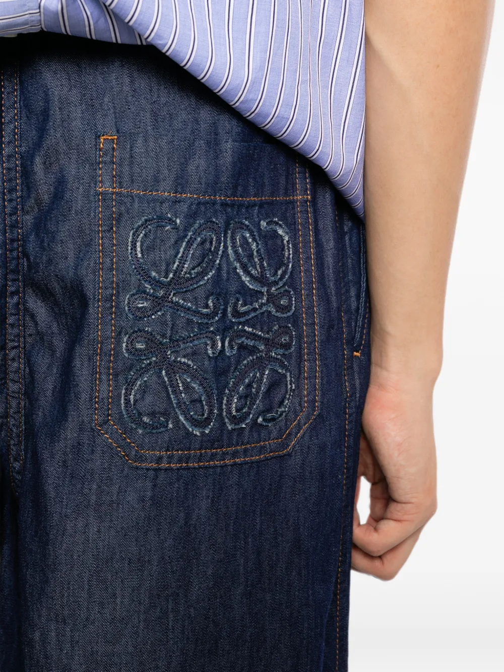 LOEWE Broek met trekkoord Blauw