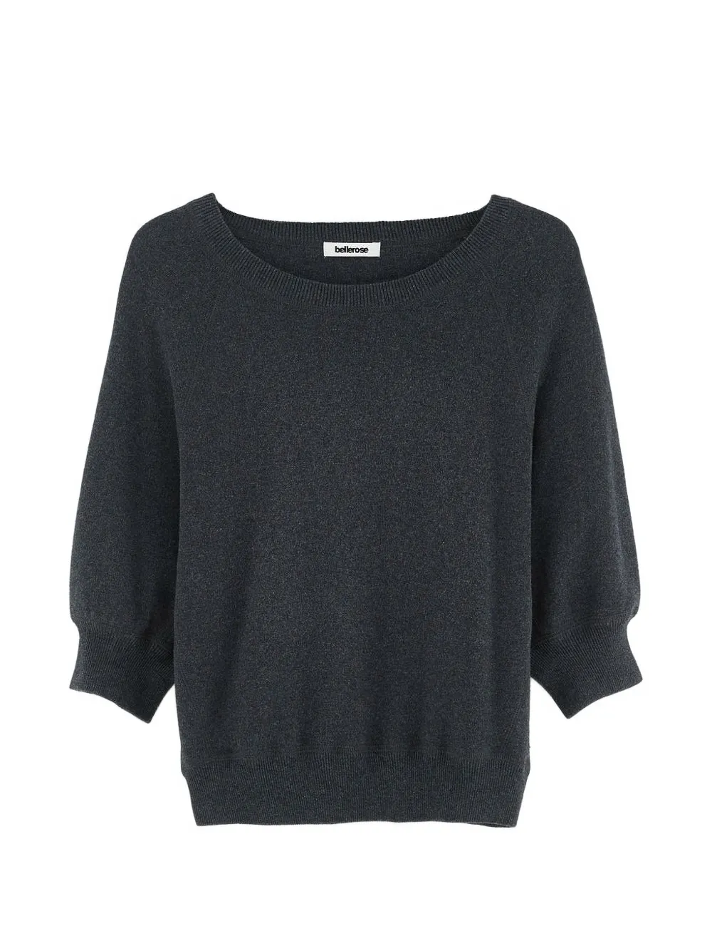 Bellerose Anglet fine-knit scoop-neck sweater - Grigio