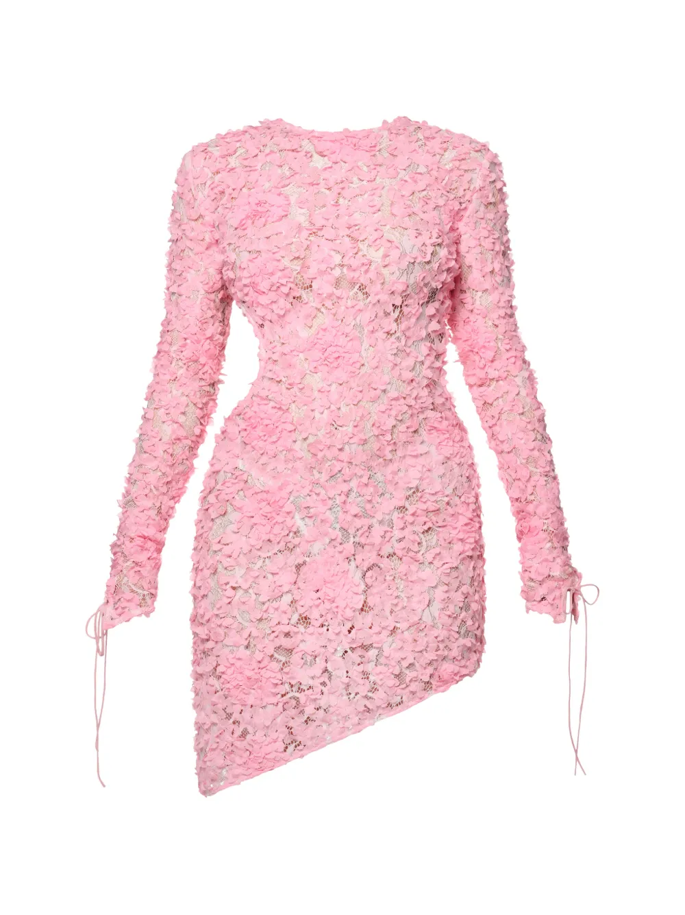 ANOUKI guipure lace asymmetric dress - Rosa