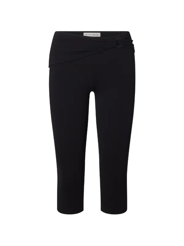 Frame X Alexandra Leclerc Casino Capri Trousers in Black