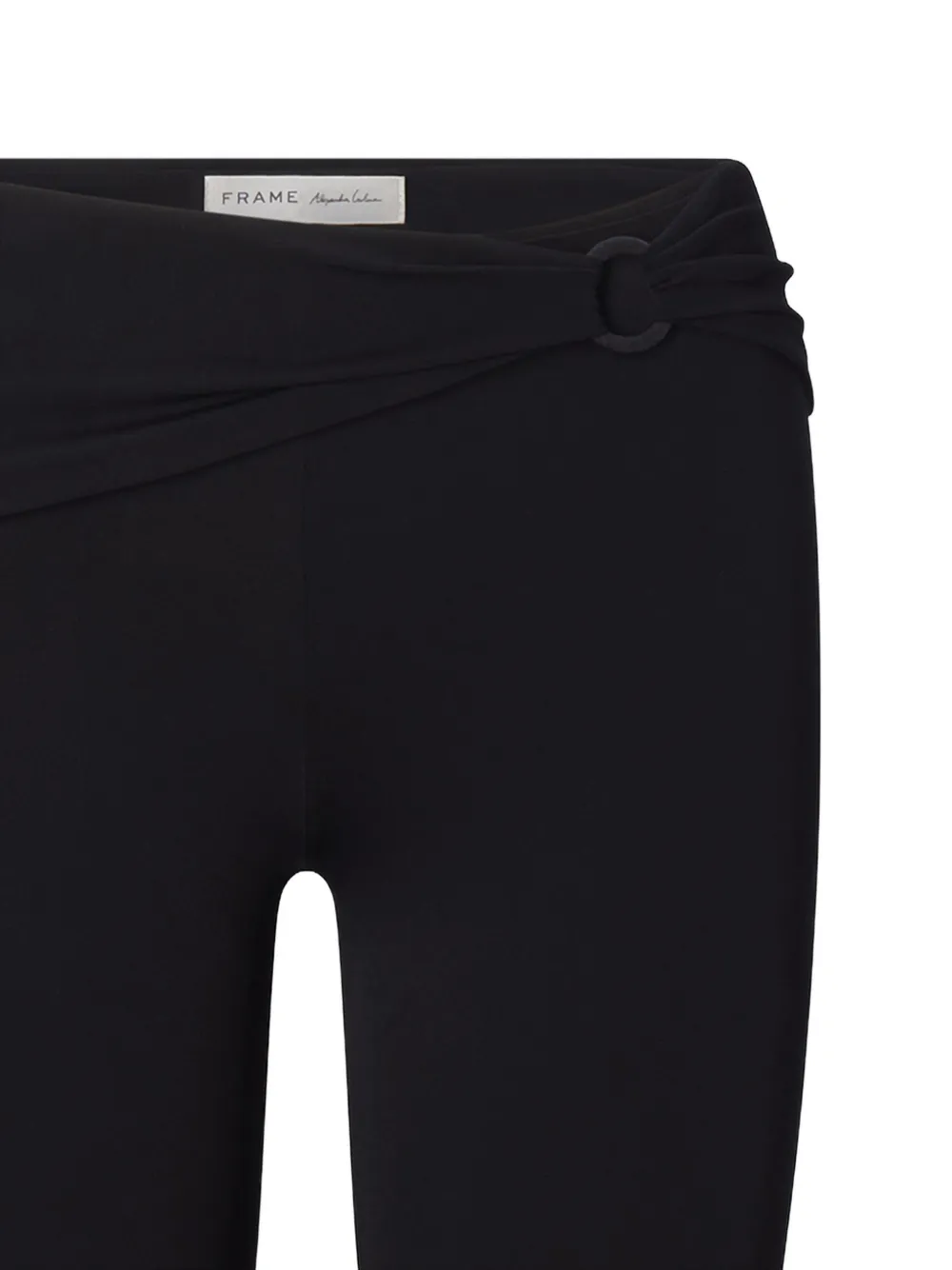 FRAME X Alexandra Leclerc Casino Capri Trousers in Black, view 2