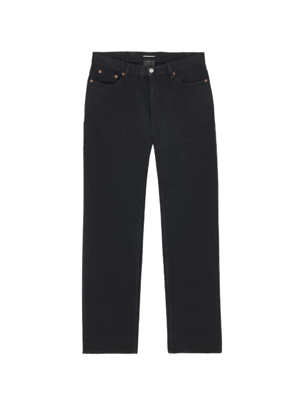 Saint Laurent High-rise Tapered Jeans in Black