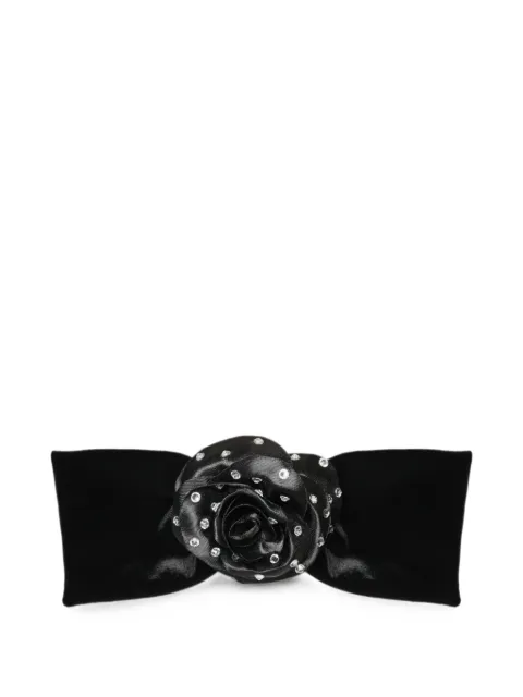 ANOUKI crystal-embellished floral-detail hair clip
