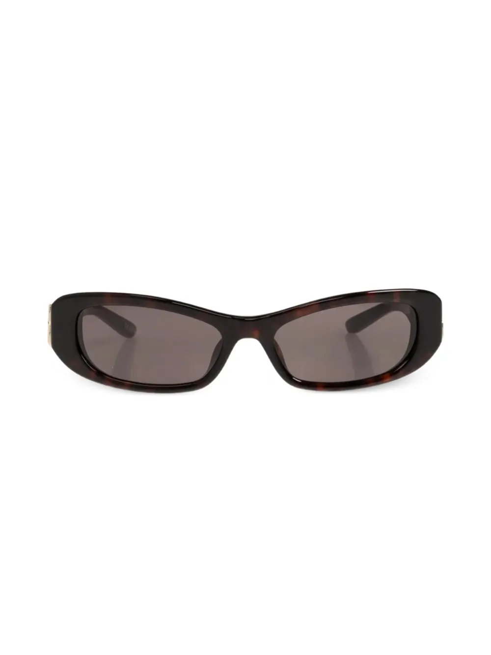 Balenciaga Cosmo rectangle sunglasses in black - Marrone