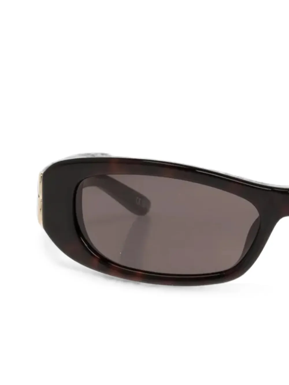 Balenciaga Eyewear Cosmo zonnebril met rechthoekig montuur Zwart