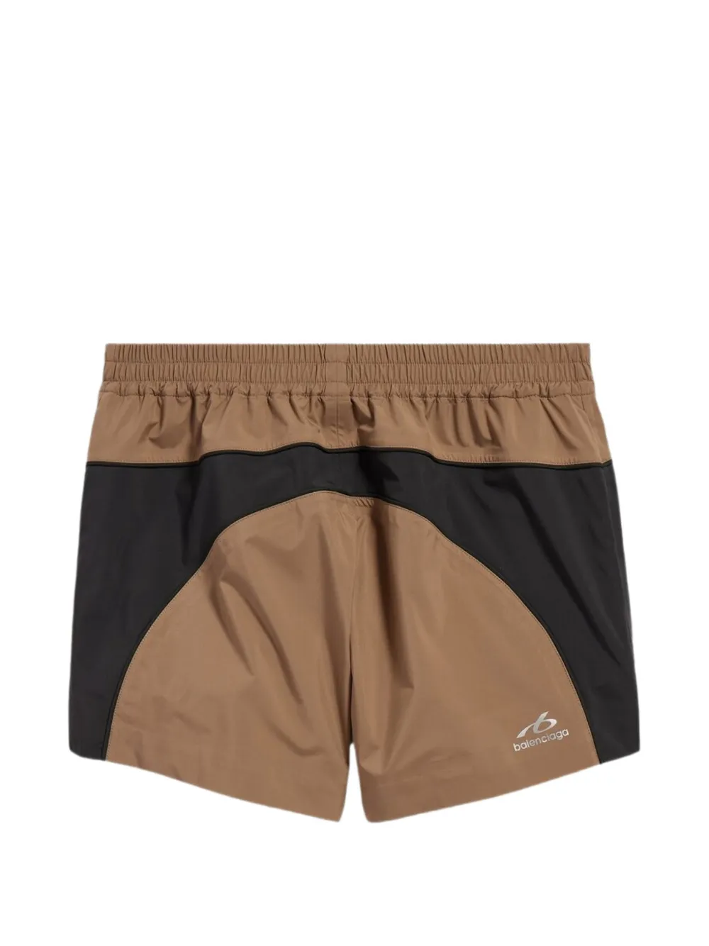 Balenciaga Shorts met logoprint Bruin