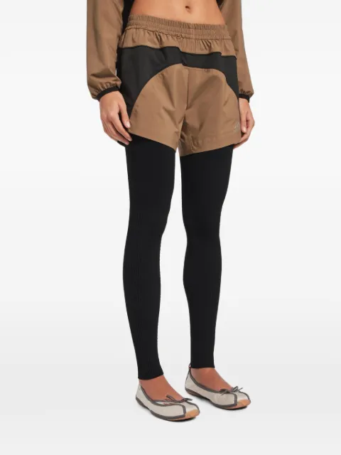 Balenciaga shorts con logo estampado y paneles