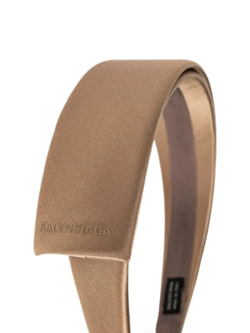 Balenciaga Toque dunne haarband Beige