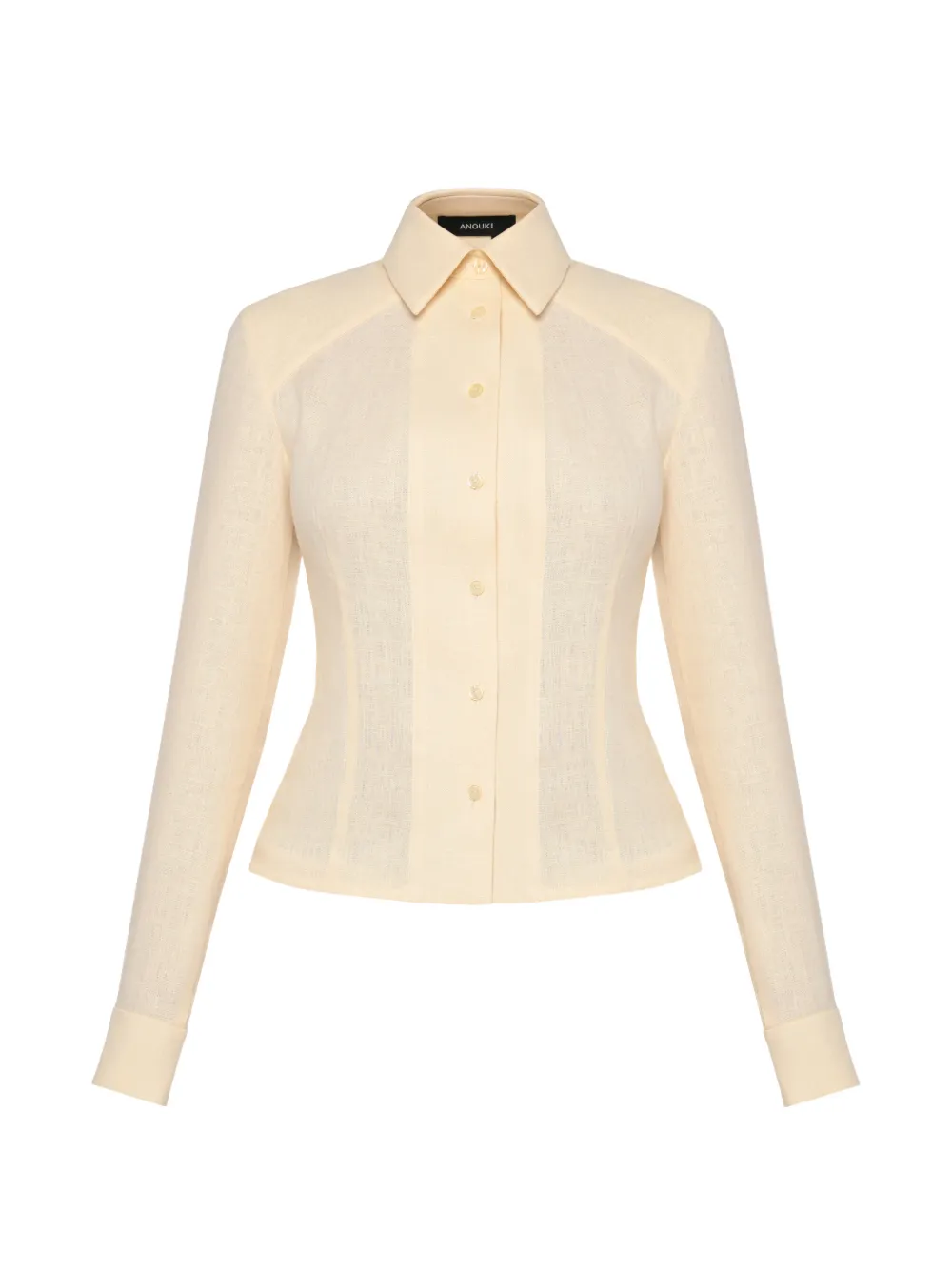 Anouki Button-down Long-sleeve Shirt In Neutral