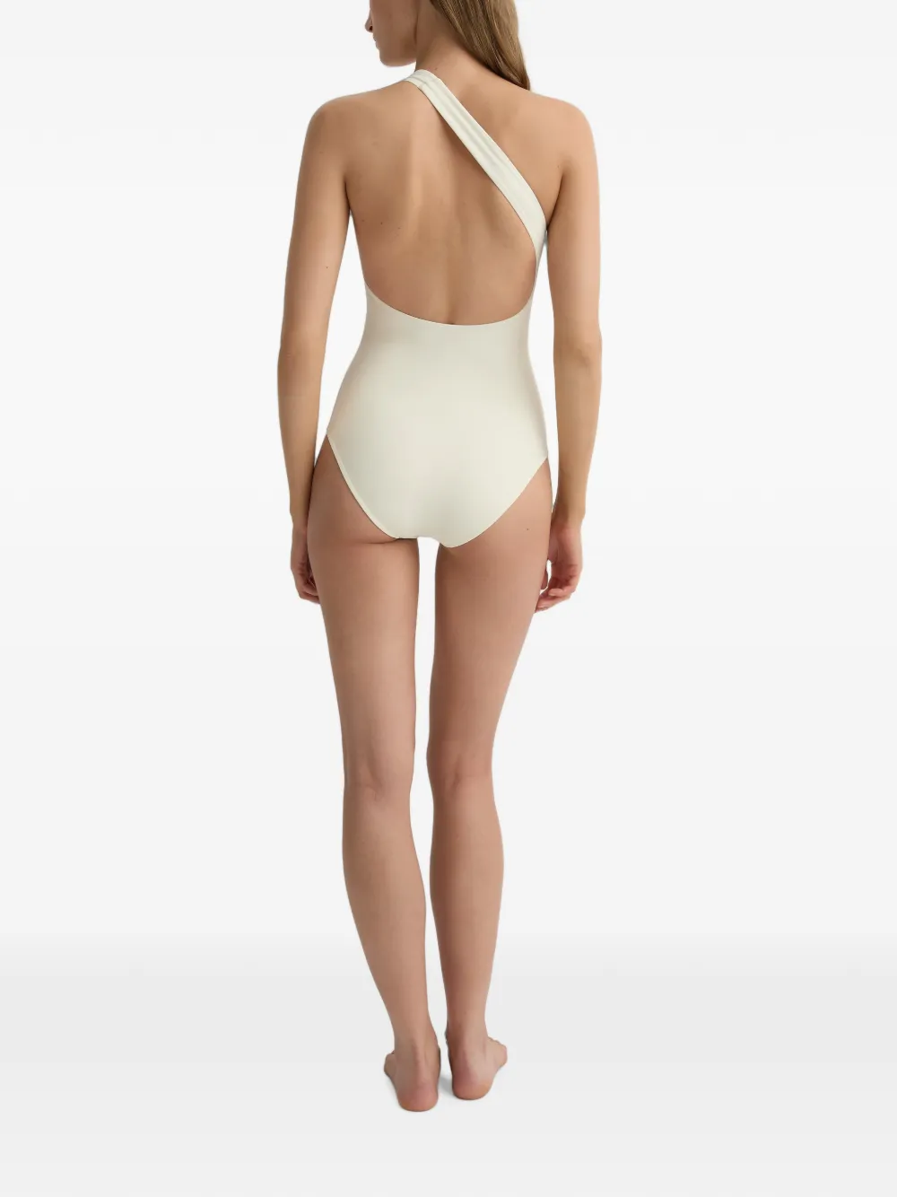 BONDI BORN Colette asymmetrisch badpak Beige