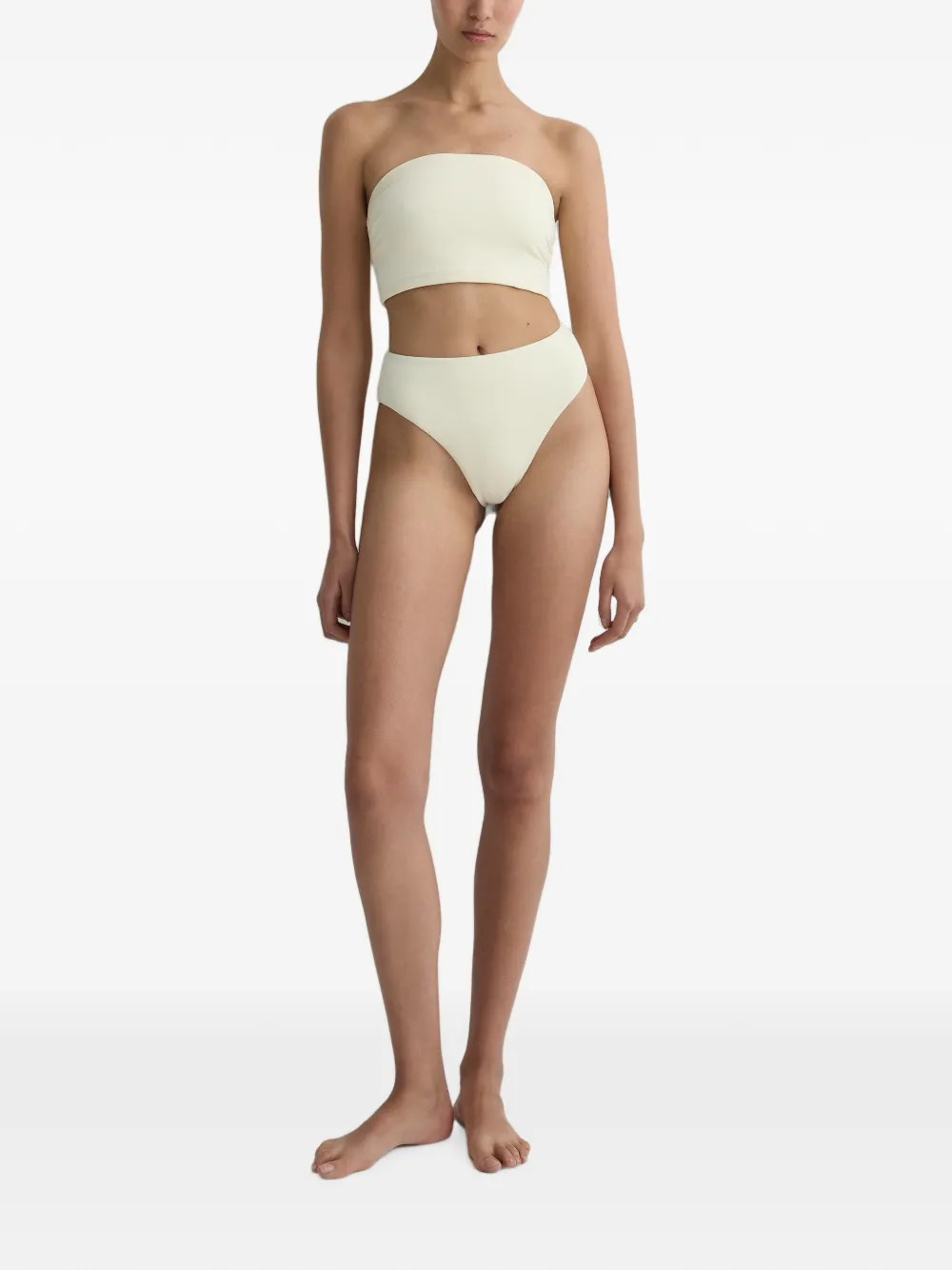 BONDI BORN Poppy high waist bikinislip Beige