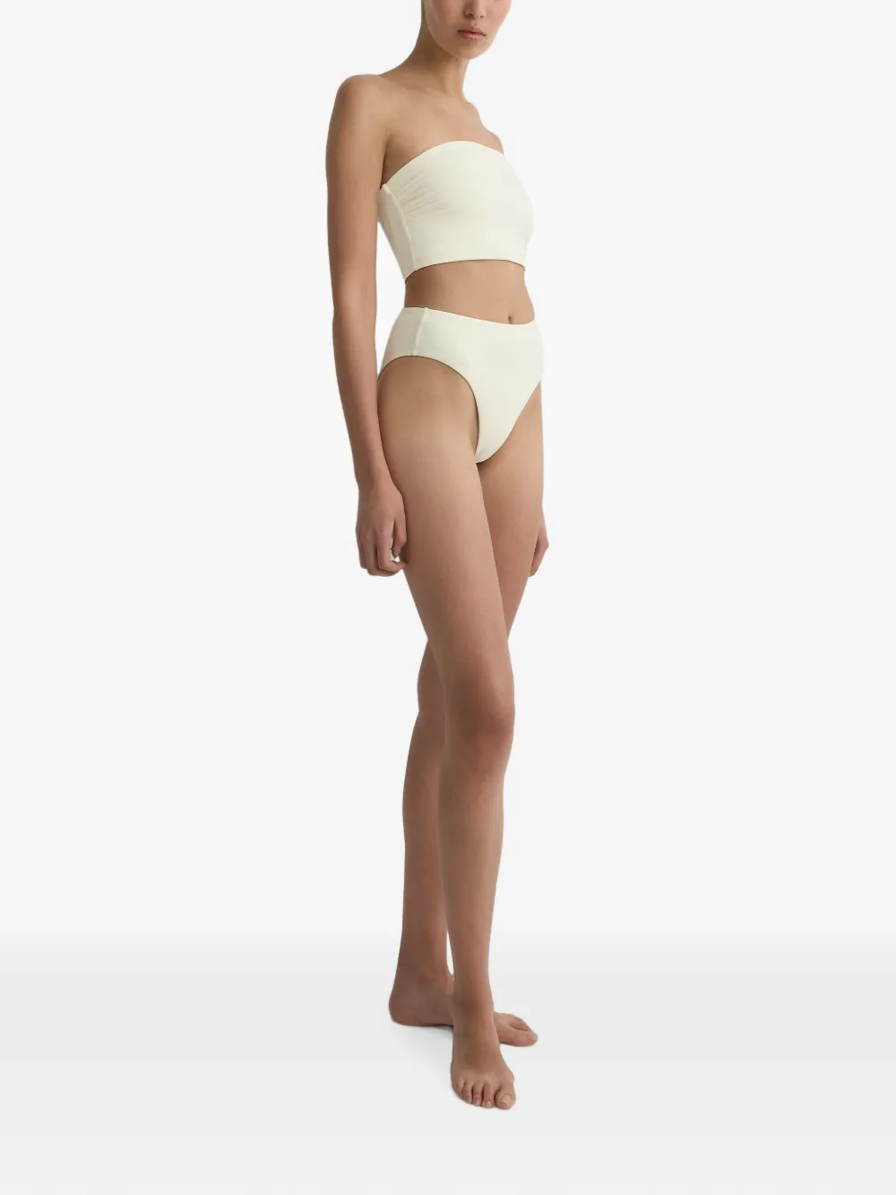 BONDI BORN Poppy high waist bikinislip Beige