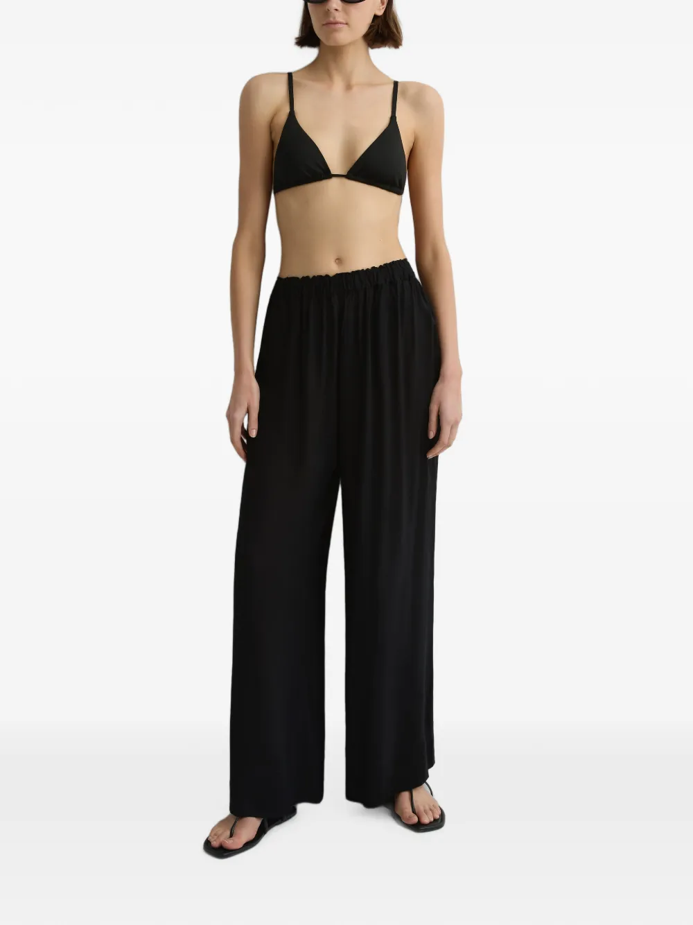 BONDI BORN Lulu triangel bikinitop Zwart