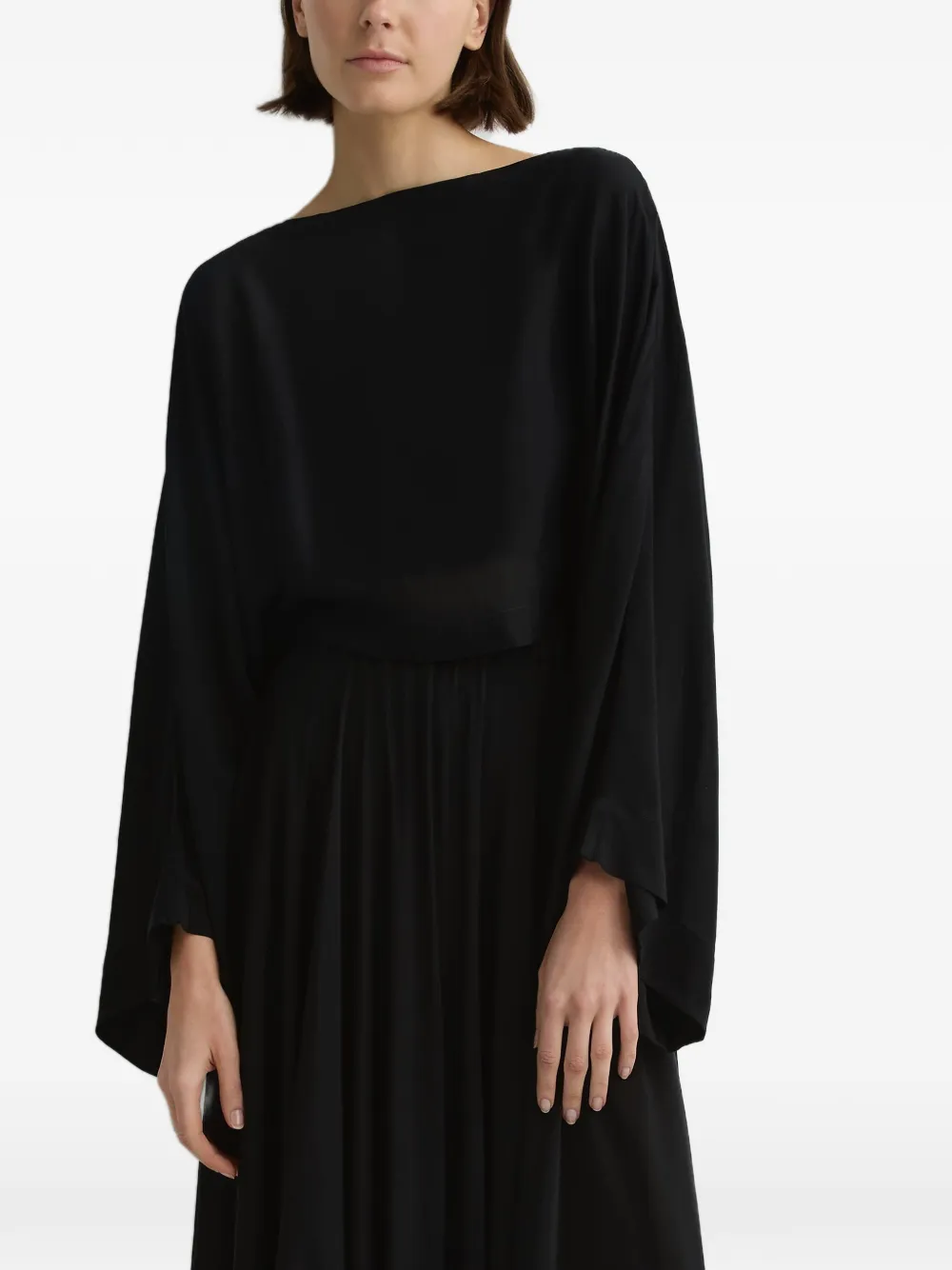BONDI BORN Blusa Cremona con maniche a kimono - Nero