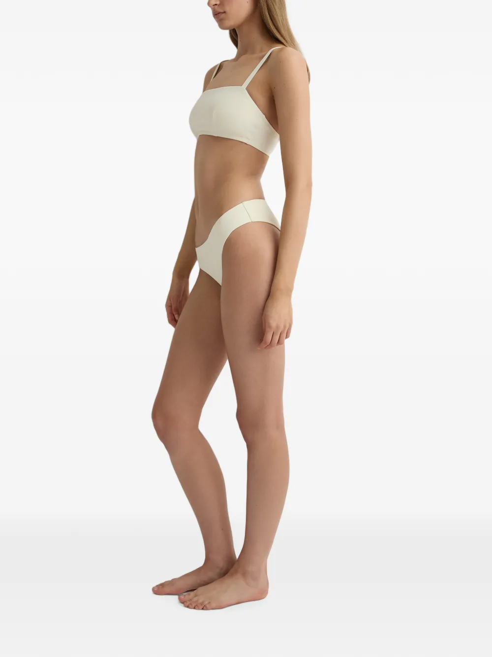BONDI BORN Anja bikinitop met vierkante hals Beige