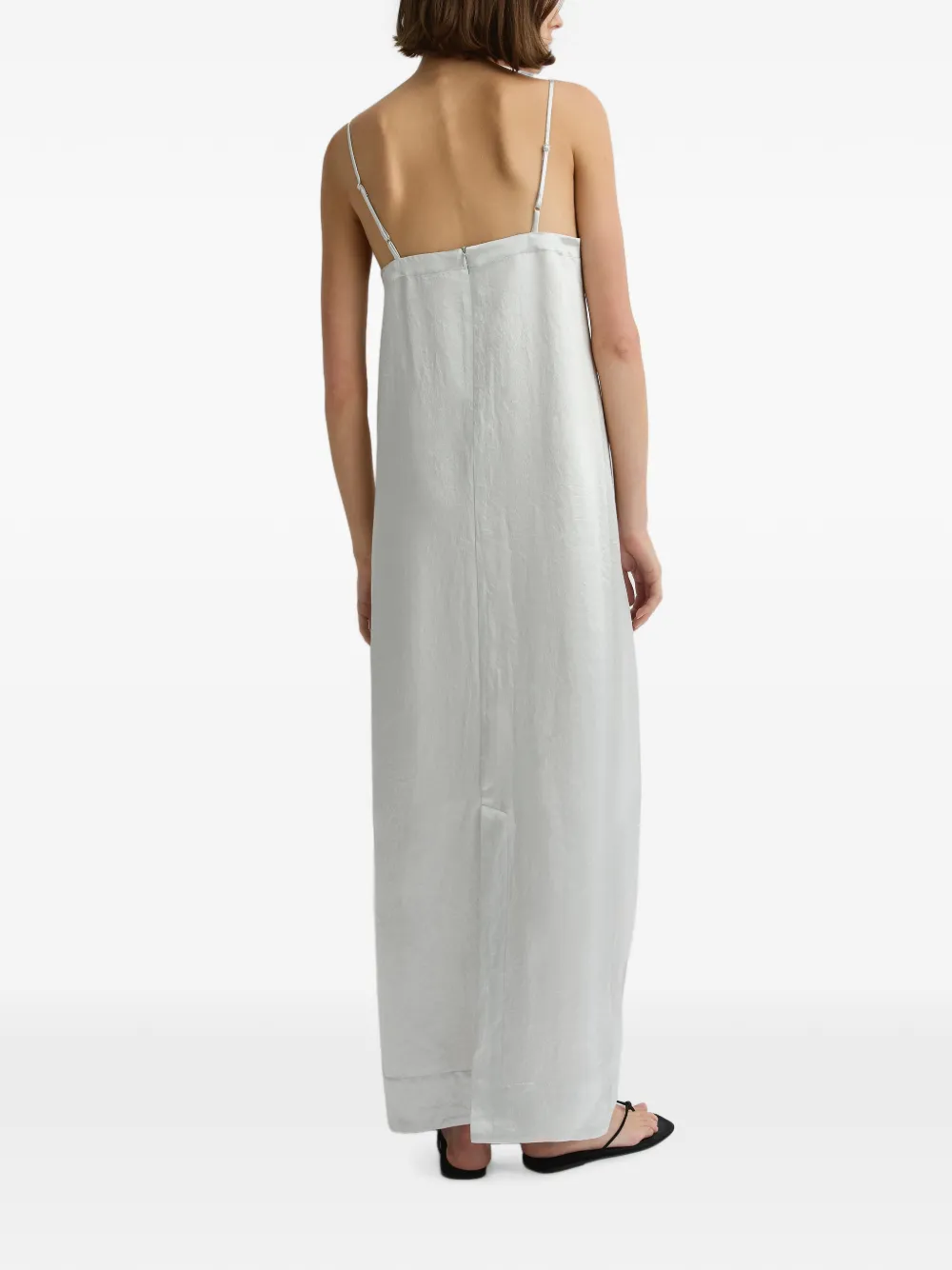 BONDI BORN Kobe Column Maxi Dress in Grey, view 3
